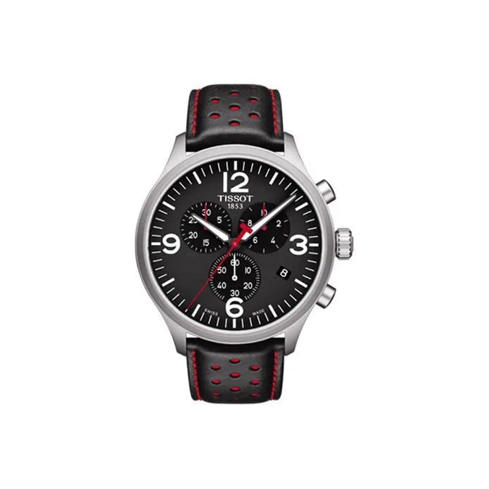 TISSOT Speedy Collection Кварцевый механизм Мужские часы Циферблат 45 мм Черный корпус из нержавеющей стали