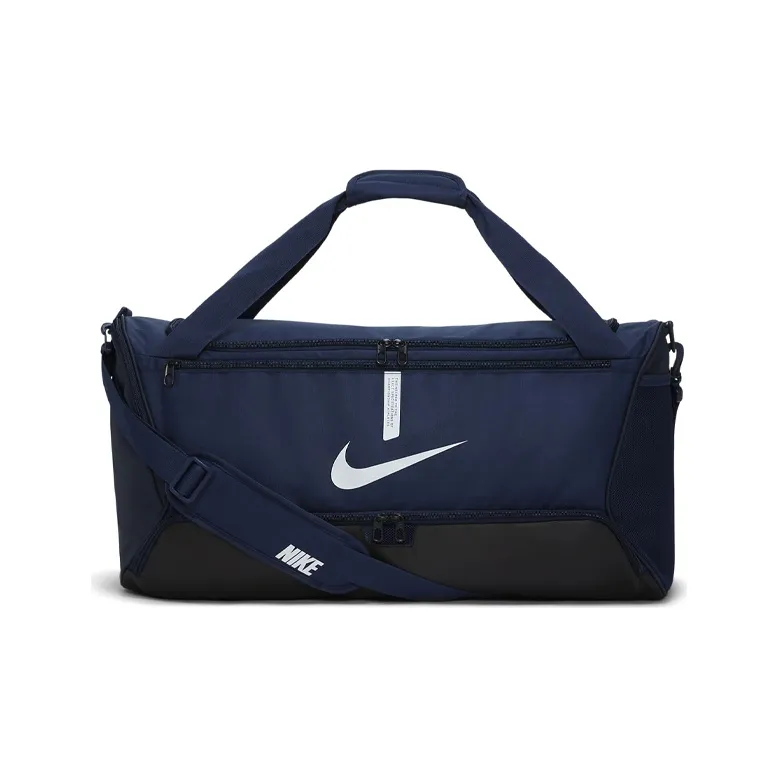 Nike Fabric Camping Bag, Sports Bag, Training Bag, Handbag, Shoulder Bag, Crossbody Bag, Travel Bag Unisex Dark Blue