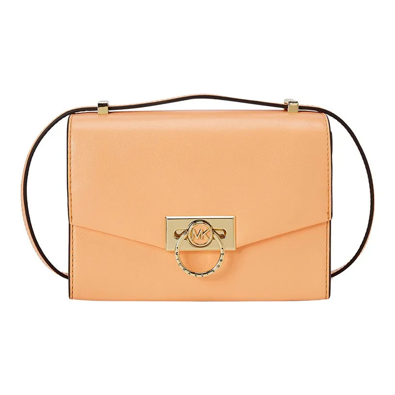 MICHAEL KORS Hendri Cow Leather Shoulder Bag Crossbody Bag Extra Small Women's Cantaloupe Color