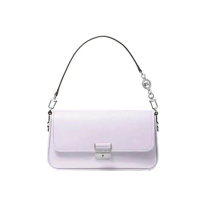 MICHAEL KORS Bradshaw Polyester With Leather Baguette Bag Shoulder Bag Women's Lavender Purple