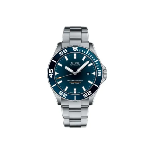 MIDO Автоматический Механический Movement Мужские Leader Submariner Часы 43,5 мм Синий
