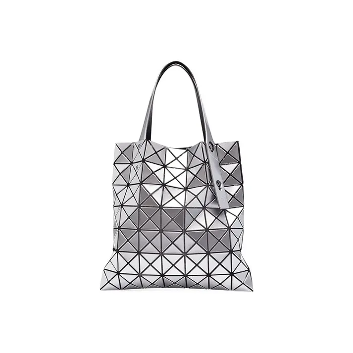 ISSEY MIYAKE Prism PVC Tote Bag, Shopping Bag, Shoulder Bag, Handbag Unisex Silver