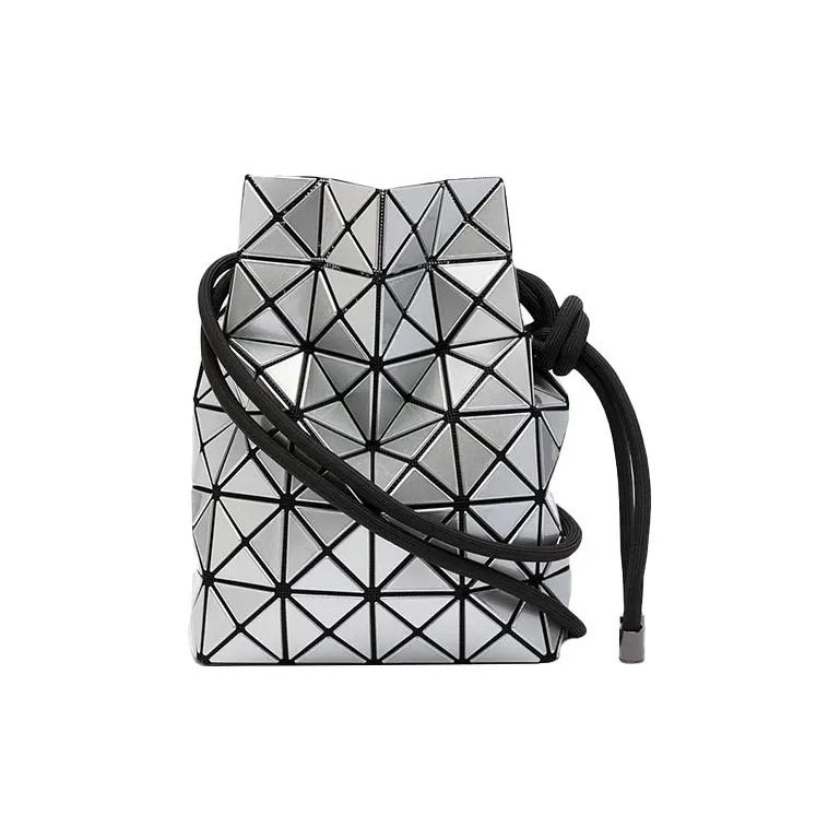 ISSEY MIYAKE Prism PVC Bucket Bag, Crossbody, One Shoulder Handbag Regular Women's Silver