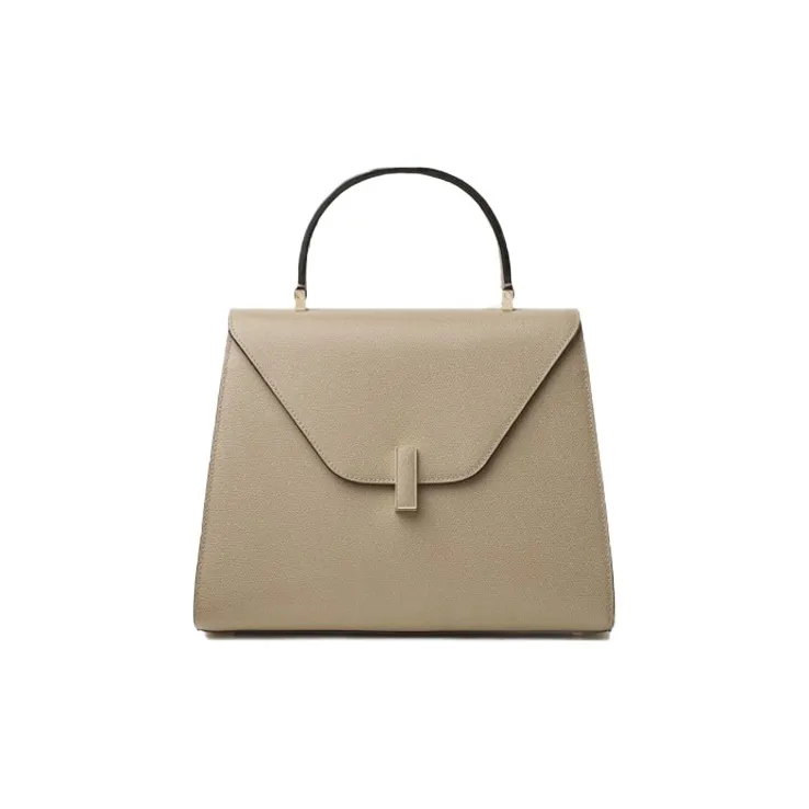 Valextra Calfskin Shoulder Bag, Crossbody Bag, Handbag Medium Size Women's Oyster