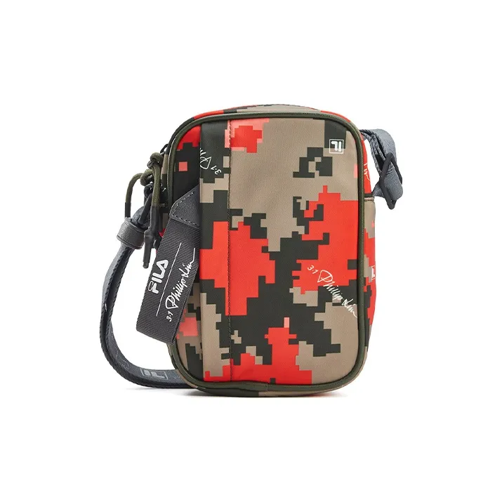 FILA 3.1 Phillip Lim Collaboration Fabric Shoulder Bag Crossbody Bag Regular Unisex Camouflage Red Green