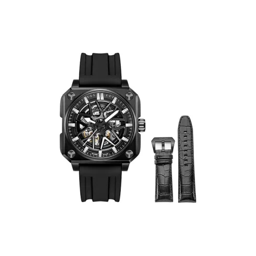 ROMAGO Автоматический Механический Movement Мужские Спортивные Карманные Часы 46mm*53mm*15,9mm Черные