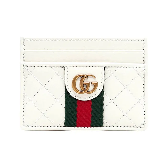 GUCCI Кожа Держатель для карт Держатель для карт Женский Белый