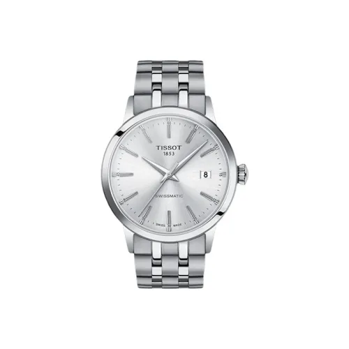 Tissot Автоматический Механический Movement Мужские Часы 42 мм Серебристый