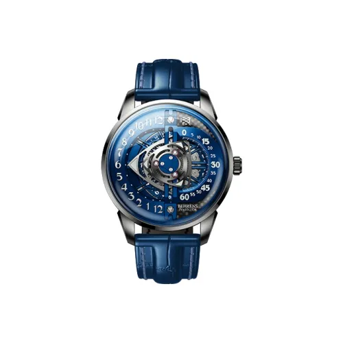 BEHRENS Автоматический Механический Movement Унисекс Rotor Collection Часы 42mm*23mm*13,6mm Синий