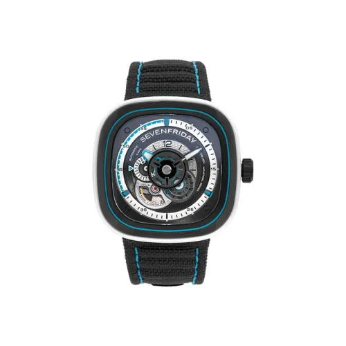 SEVENFRIDAY Автоматический Механический Часы Мужские Movement 47,6mm*47mm*15mm Черные