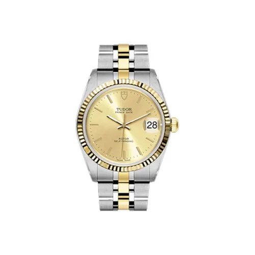 TUDOR Автоматический Механический Движение Мужской Prince and Princess Collection Часы 34мм*34мм Золотой