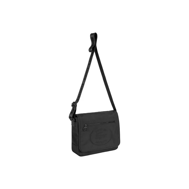 Supreme LACOSTE Collaboration Холст Сумка через плечо Мужская Черная