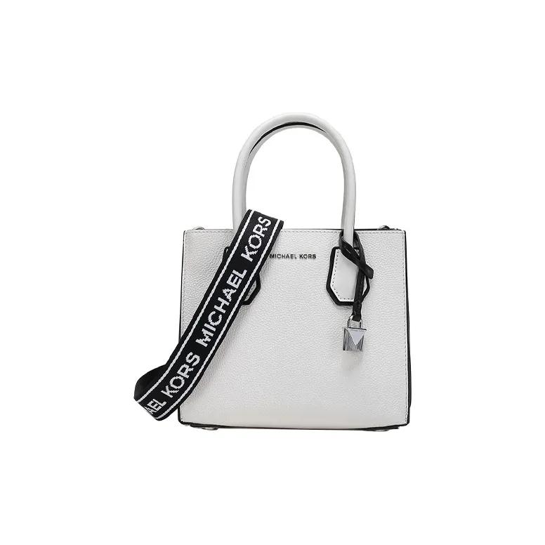 MICHAEL KORS Mercer Leather Trunk Bag Crossbody Bags Small Size Women's White