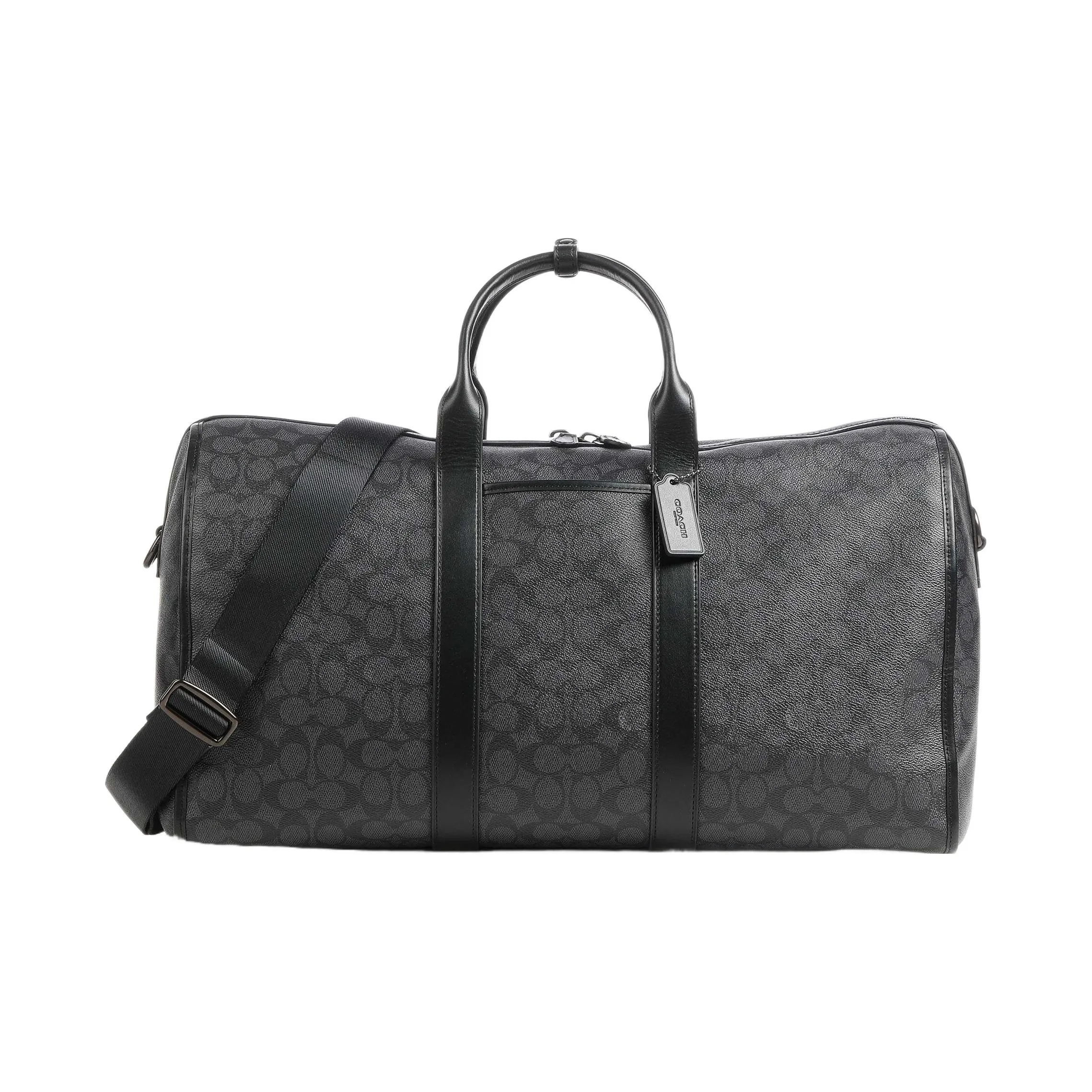 COACH Gotham Canvas With Leather Handbag, Crossbody Bag Tubas Men's Black