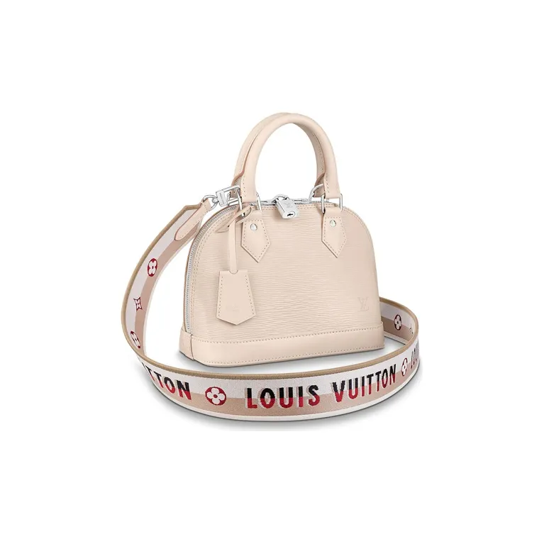LOUIS VUITTON Epi Leather Dome Bag Key Pouch Handbag Shoulder Bag Regular Women's Beige