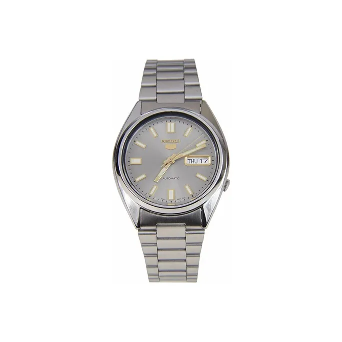 SEIKO Series 5 Series 5 Automatic Mechanical Movement Stainless Steel Strap Watch Men's Watches Gray Dial SNXS75K1