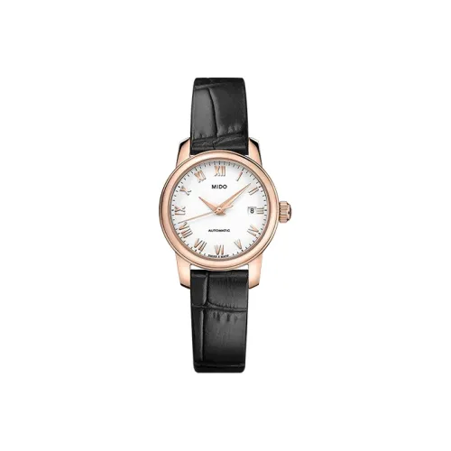 MIDO Автоматический Механический Movement Женские Baroncelli Часы 25 мм Белый