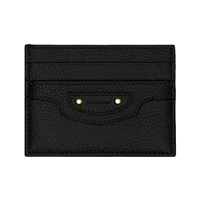 Balenciaga Коровья кожа Держатель для карт Женские Черный