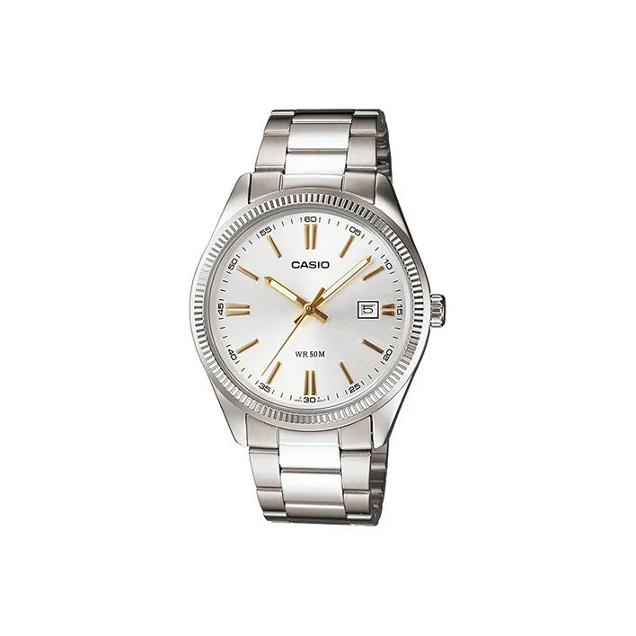 CASIO Standard Series ENTICER Collection Кварцевый механизм Часы Мужские Белый циферблат MTP 1302D 7A2