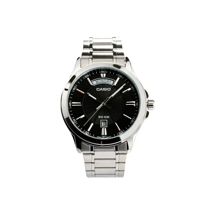 CASIO Standard Series Кварцевый механизм нержавеющая сталь ремешок мужские часы черный циферблат