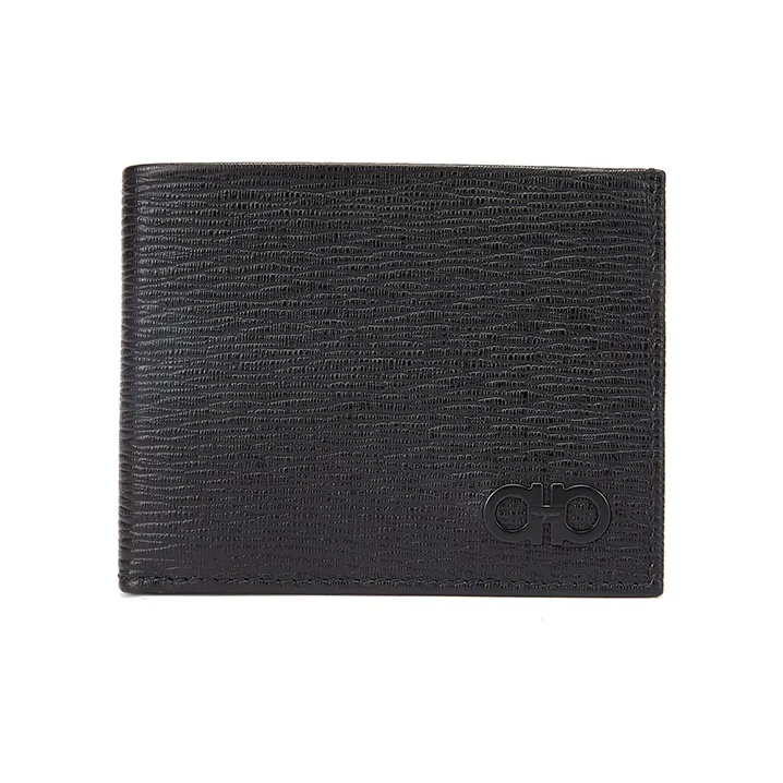 FERRAGAMO Leather Wallet Men's Black