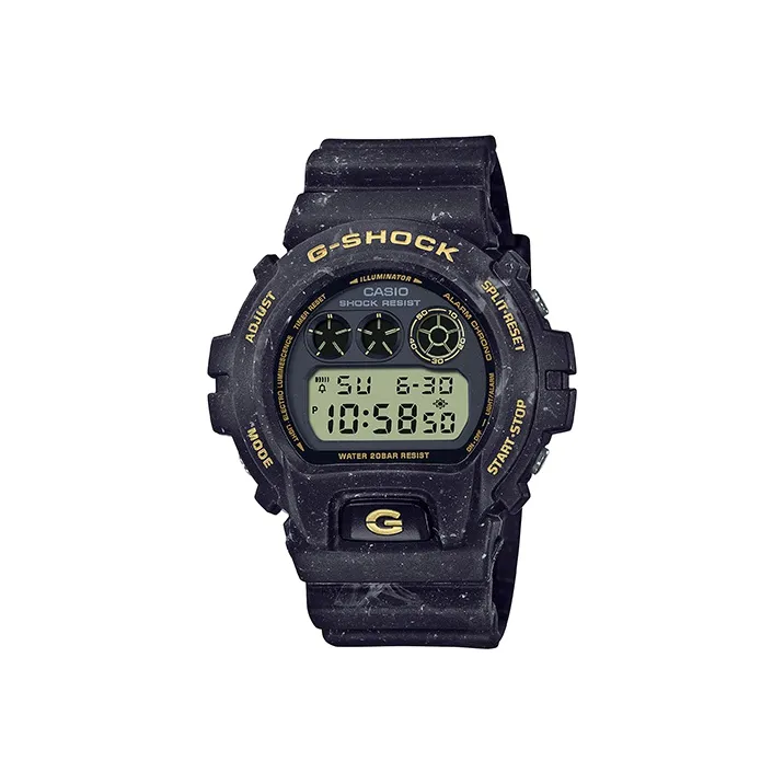 CASIO SQUAD Series SEA Wave Theme Кварцевый механизм Смольный ремешок Часы Мужские Черный циферблат