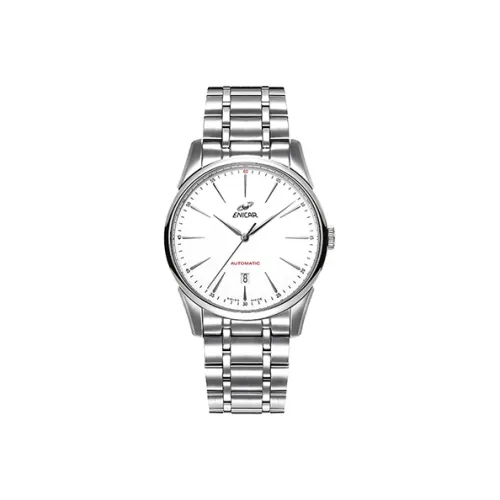 ENICAR Механические Мужские Часы Movement 41mm*41mm*10,1mm Белый