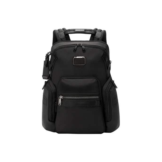 TUMI Alpha Bravo Elastic Nylon Backpack Regular Men's Black