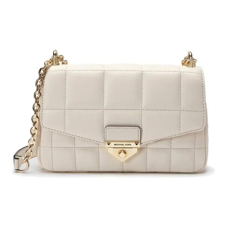 MICHAEL KORS Soho Sheepskin Crossbody Bag, Shoulder Bag Women's Light Schwarz