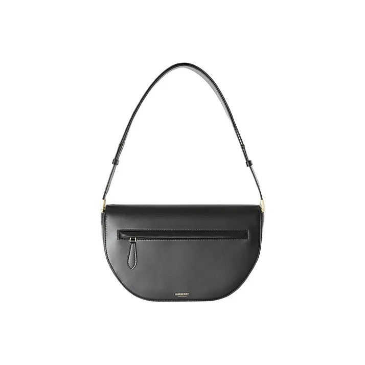 Burberry Medium Leather Olympia Bag 'Black'
