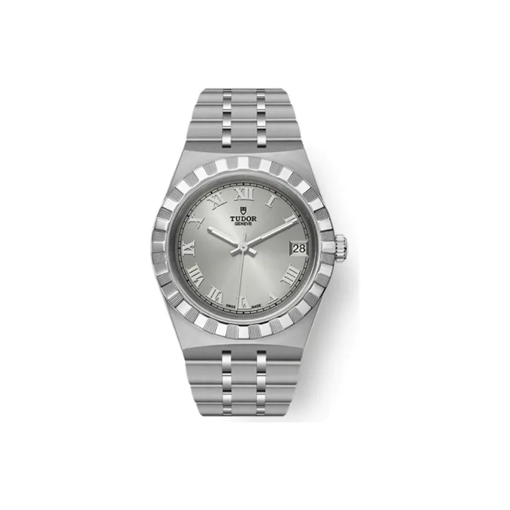TUDOR Royal Collection Automatic Mechanical Movement Women's Watch 34mm Silver Dial Steel Watch Case Steel Strap