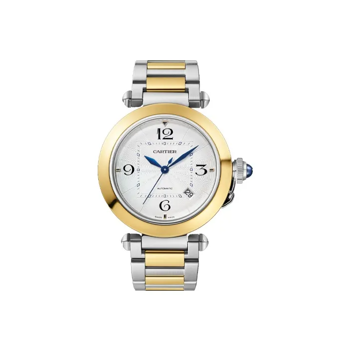 CARTIER PASHA DE Automatic Mechanical Movement Women's Watch Watch 41mm White Dial Stainless Steel Case