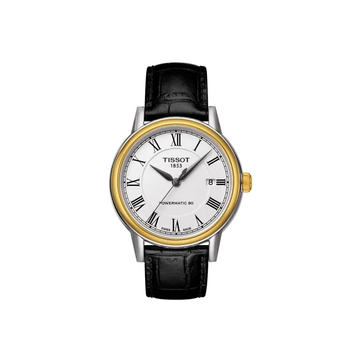 TISSOT Carson Elite Series Automatic Mechanical Movement Men's Watches Watch 39.2mm White Dial Stainless Steel Case