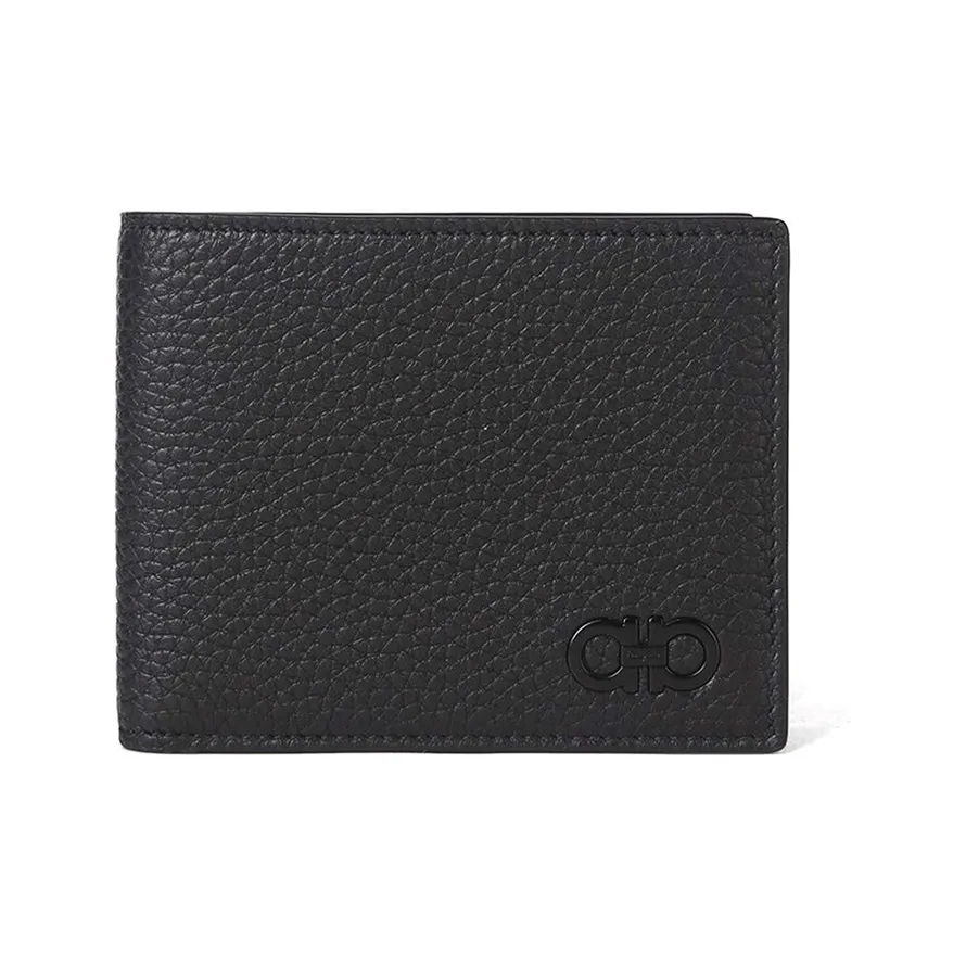 FERRAGAMO Leather Wallet Men's Black