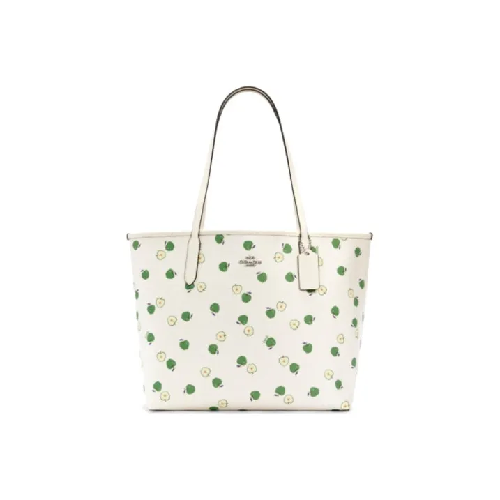 COACH City PVC Tote Bag, Shopping Bag, Handbag, Shoulder Bag Women's Cyan
