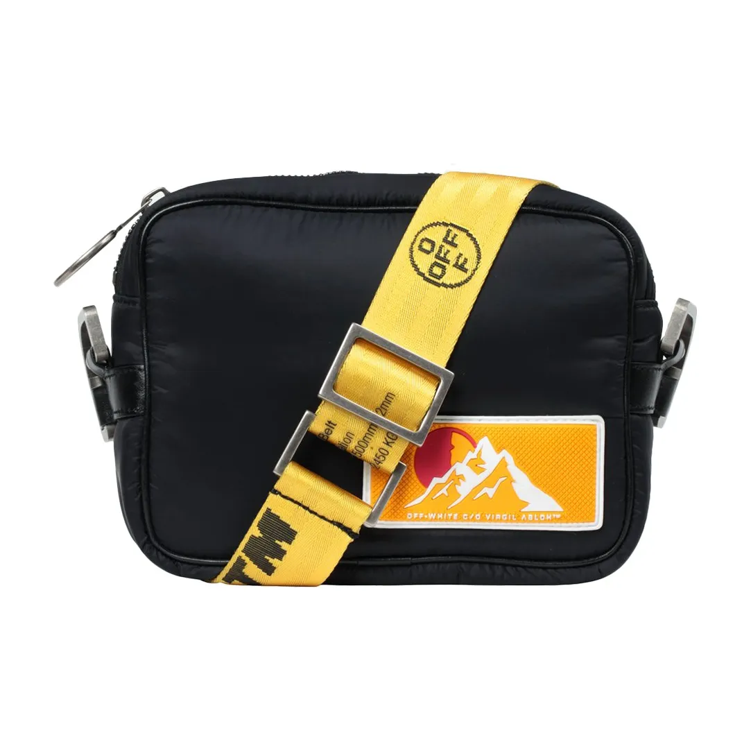 OFF WHITE Polyamide Camera Bag, Shoulder Bag, Crossbody Bag Regular Unisex Black