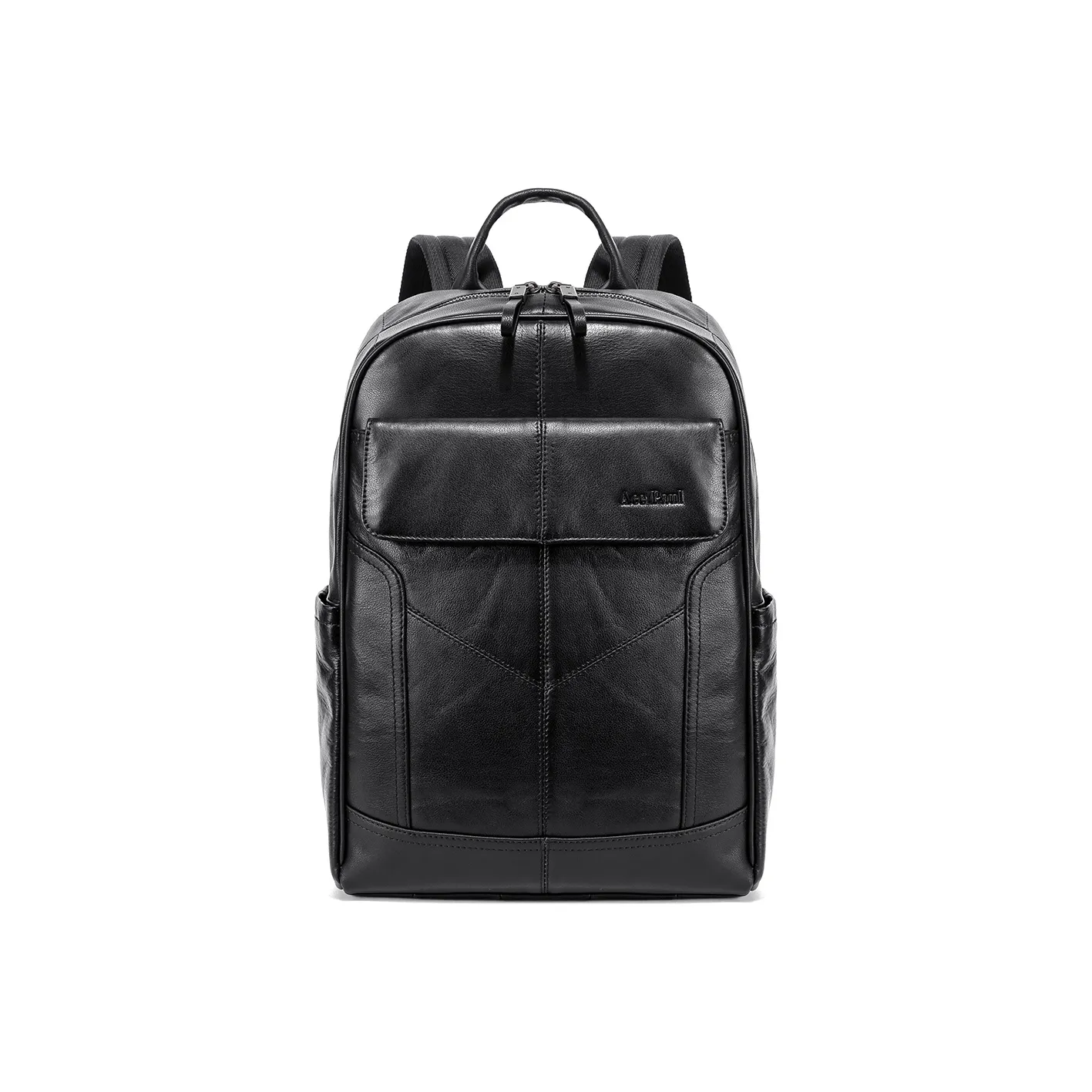 Ace Paul Cow Leather Backpack Regular Unisex Black
