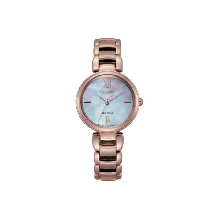 CITIZEN Световой Кварцевый Механизм Женские Экологические Часы из Коллекции Drive Collection Золото