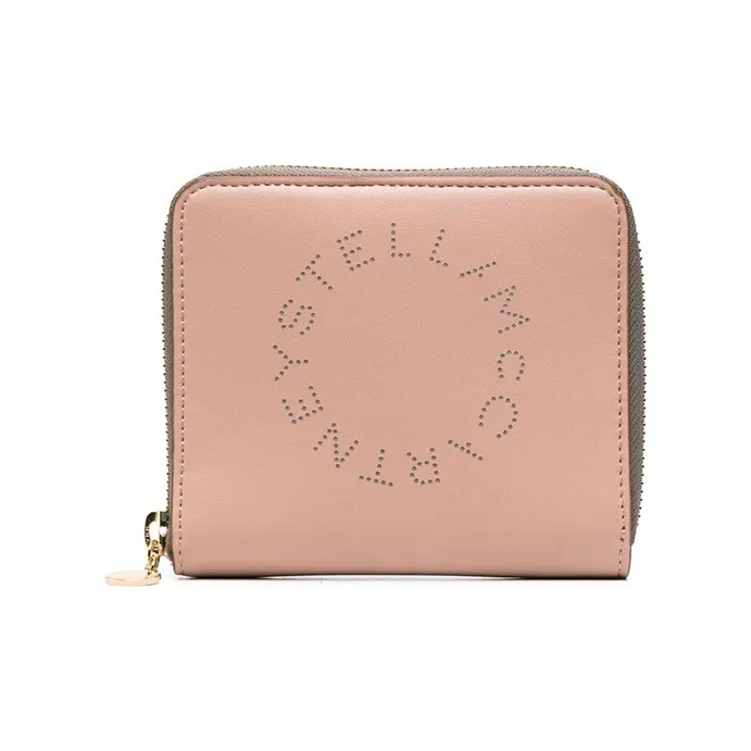 Stella McCartney Logo Perforated Zip Around Wallet