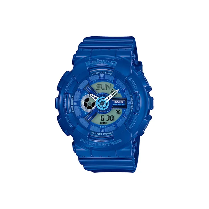 CASIO Малыш G Коллекция Тематическая Коллекция Кварцевый Механизм Смольный Ремешок Женские Часы Синий Циферблат