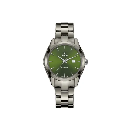 RADO Автоматический Механический Movement Женские Glam Slam Collection Часы 36мм*36мм*10,4мм Зеленый