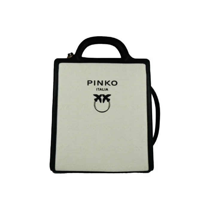 PINKO ПУ (полиуретан) Сумка-тоут Сумка для покупок Сумка Сумка через плечо Сумка через плечо Большая Унисекс Бежевый Черный