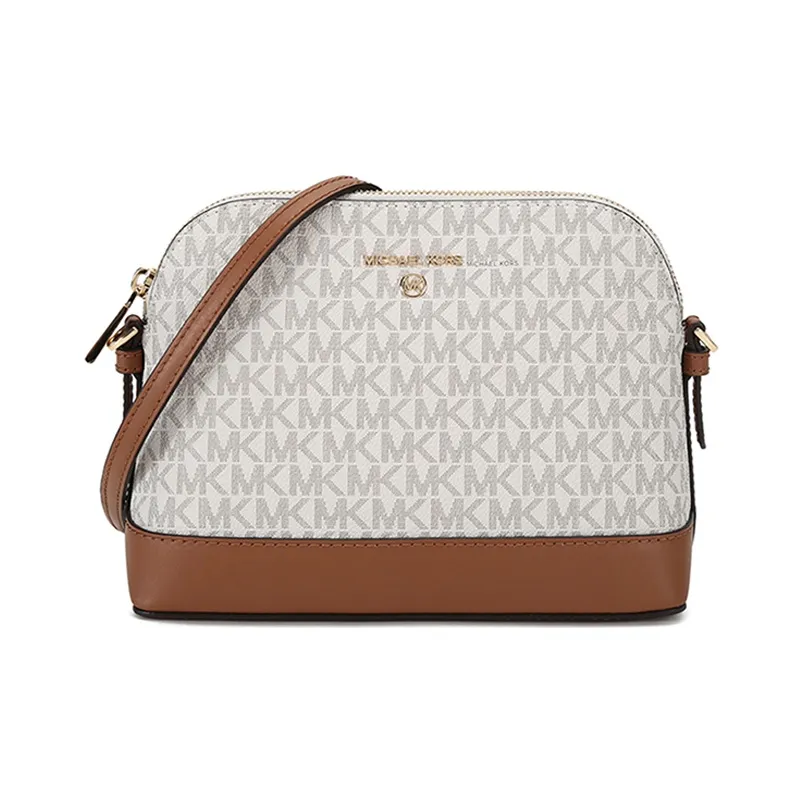 MICHAEL KORS Jet Set CharmJet Set Leather Dome Bag Crossbody Bag Tubas Women's Vanilla White