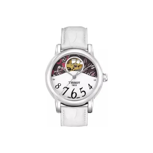 Tissot Автоматический Механический Movement Женские Часы Xinyuan Series 35 мм Белые