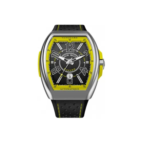 FRANCK MULLER Автоматический Механический Movement Мужские YACHTING VANGUARD Часы 44mm*53,7mm Черные
