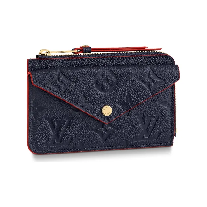 LOUIS VUITTON Card Holder Recto Reverso Monogram Empriente Navy/Red