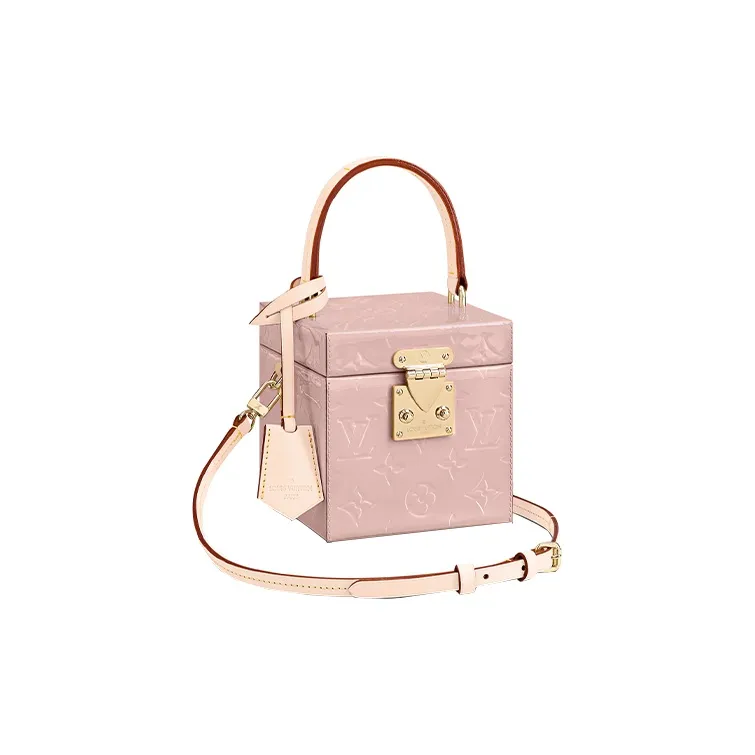 LOUIS VUITTON Gold Tone Lock Dice Bag, Shoulder Bag, Handbag Women's Cherry Blossom Pink