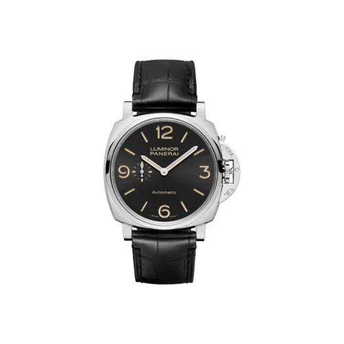 PANERAI Автоматический Механический Movement Мужские LUMINOR DUE LUMINO Collection Часы 45 мм Черные