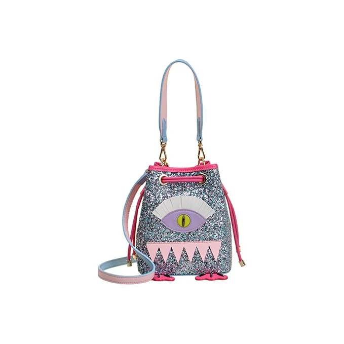 FION Ткань Сумка-ведро Сумка через плечо Женская