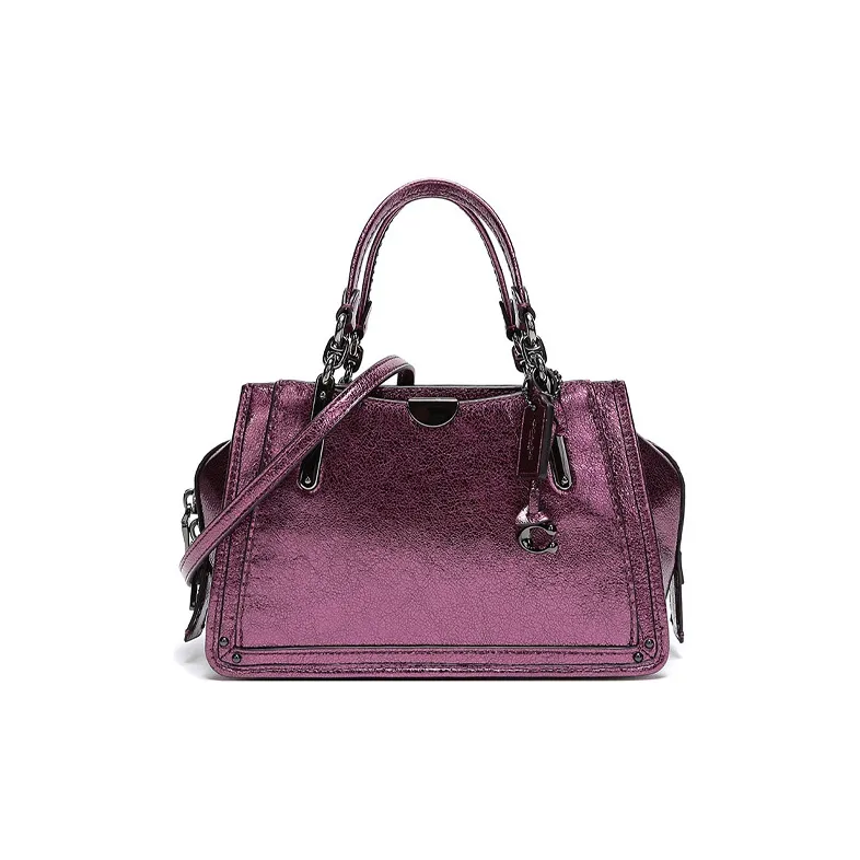 coach Midnight Dreamer Leather One Shoulder Handbag, Crossbody Bag Trumpets Women's Metallic